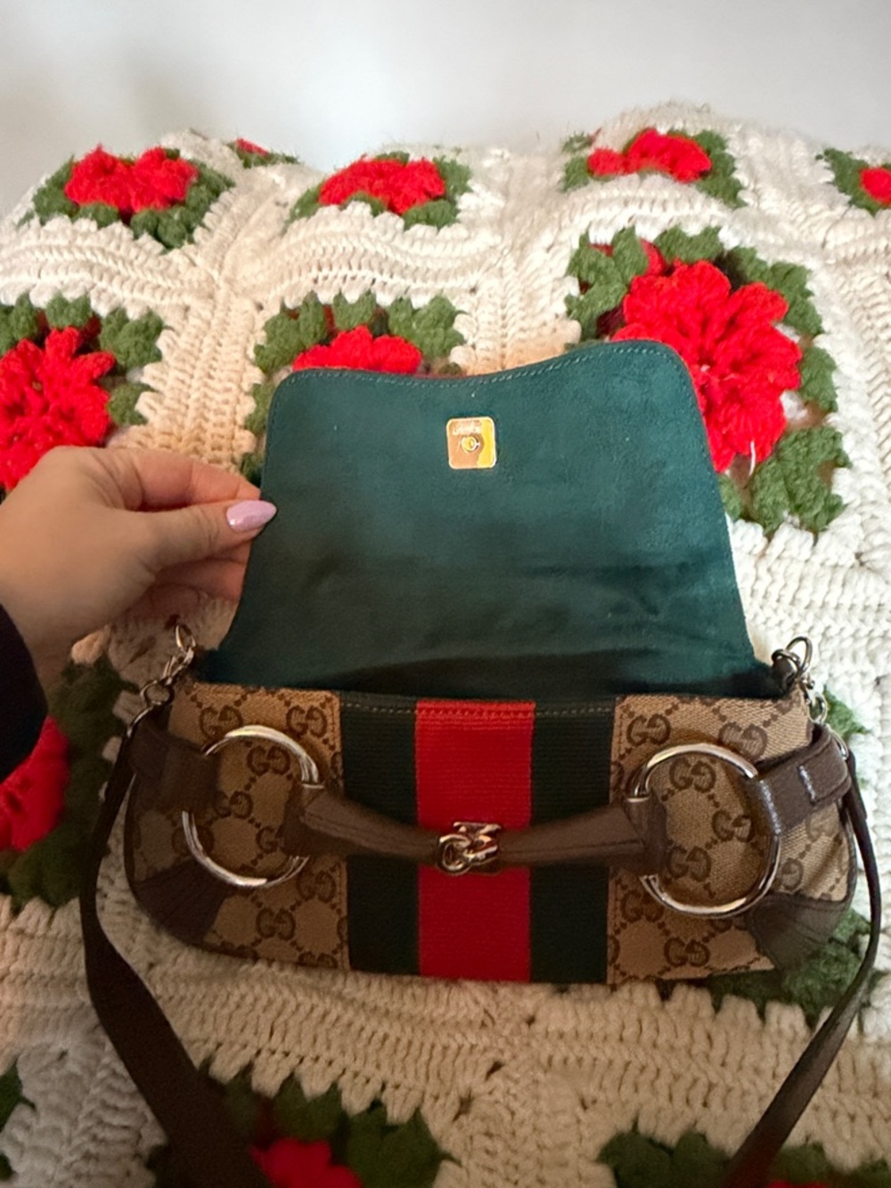 Inspired G horsebit shoulder bag - Picture 3 of 5